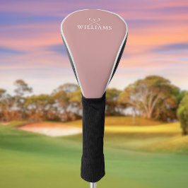 Funda Para Palo De Golf Palos de Golf con Nombre Personalizado Rosa Polvo