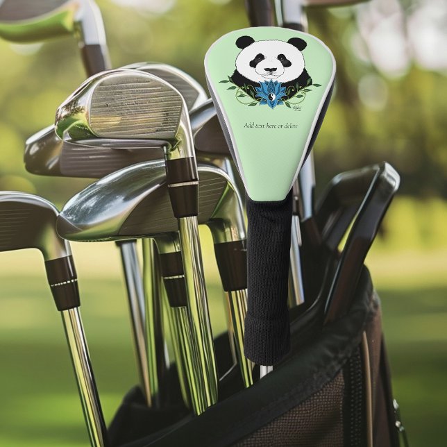 Funda Para Palo De Golf Panda Bear Lotus Flower Blue (Subido por el creador)