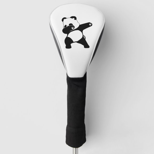 Funda Para Palo De Golf Panda haciendo dab  (Anverso)