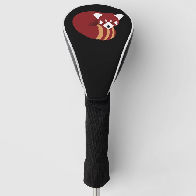 Funda Para Palo De Golf Panda rojo (Anverso)