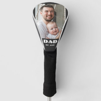 Funda Para Palo De Golf Papá Blanco Negro Establecido Foto Negrita