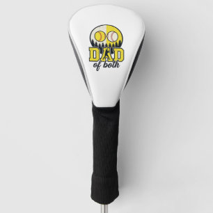 Funda Para Palo De Golf Papá de béisbol y sóftbol de ambos diseño vectoria