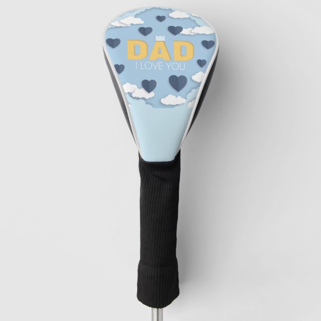 Funda Para Palo De Golf Papá te amo, regalo del día del padre (Anverso)