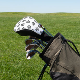 Funda Para Palo De Golf Papas de perro, garras de perro, patas negras
