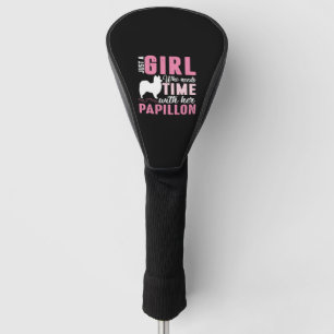 Funda Para Palo De Golf Papillon Dog Dueño Chica Gift
