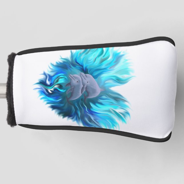 Funda Para Palo De Golf Par de delfines (Anverso)