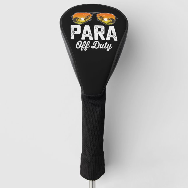 Funda Para Palo De Golf Paraprofesional De Paro De Deber El Último Día De  (Anverso)