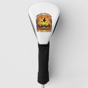 Funda Para Palo De Golf Parche de Calabaza más Cool Halloween Bruja Arañas