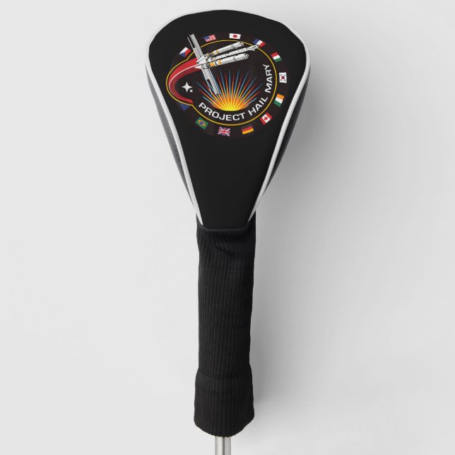 Funda Para Palo De Golf Parche de misión espacial (Anverso)