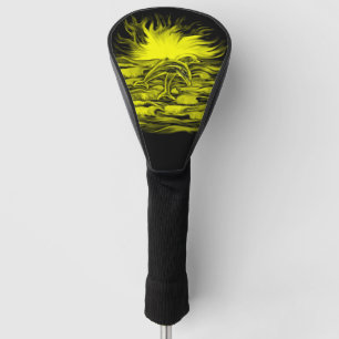 Funda Para Palo De Golf Pareja delfín al sol