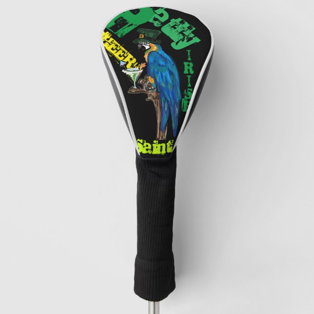 FUNDA PARA PALO DE GOLF PARROT SAINT PATTY (Anverso)