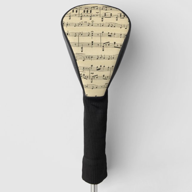 Funda Para Palo De Golf Partitura antigua (Anverso)
