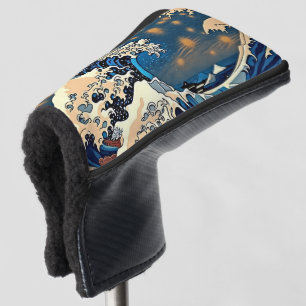 Funda Para Palo De Golf Pasear por la ola retro: cubierta de la cabeza de 