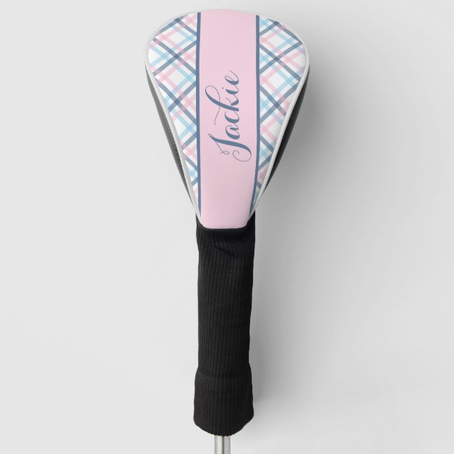 Funda Para Palo De Golf Pastel Plaid (Anverso)