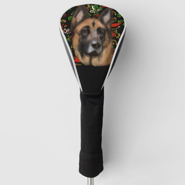 FUNDA PARA PALO DE GOLF PASTOR ALEMÁN         (Anverso)