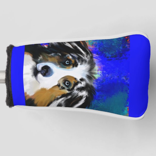 FUNDA PARA PALO DE GOLF PASTOR AUSTRALIANO (Anverso)