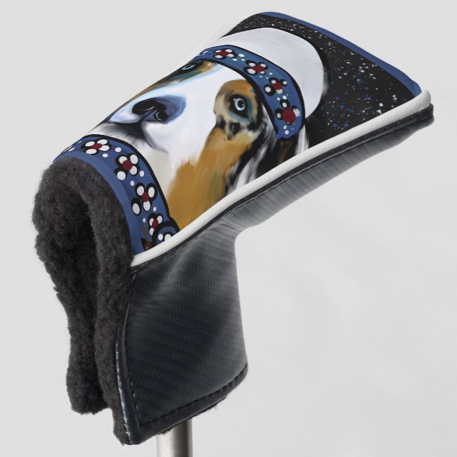 Funda Para Palo De Golf Pastor Australiano (Anverso 3/4)