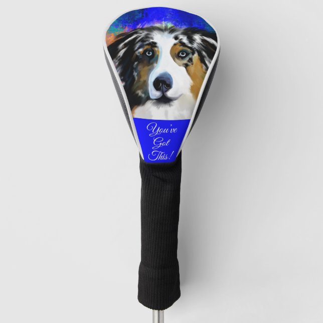 FUNDA PARA PALO DE GOLF PASTOR AUSTRALIANO (Anverso)
