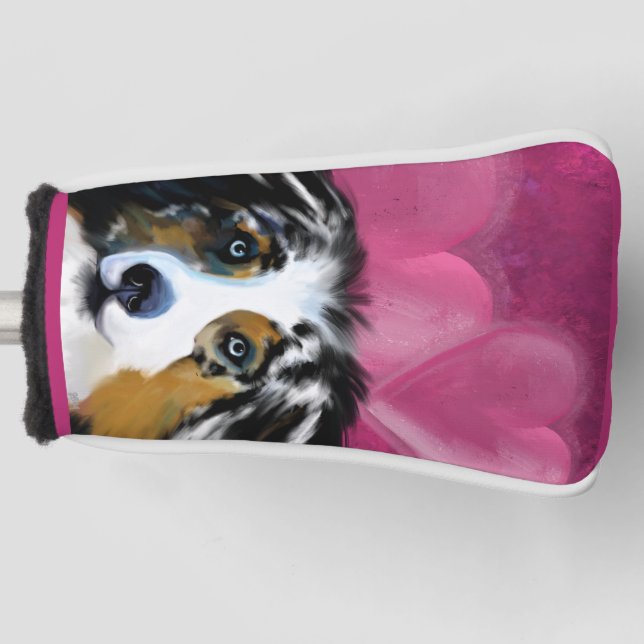 FUNDA PARA PALO DE GOLF PASTOR AUSTRALIANO (Anverso)