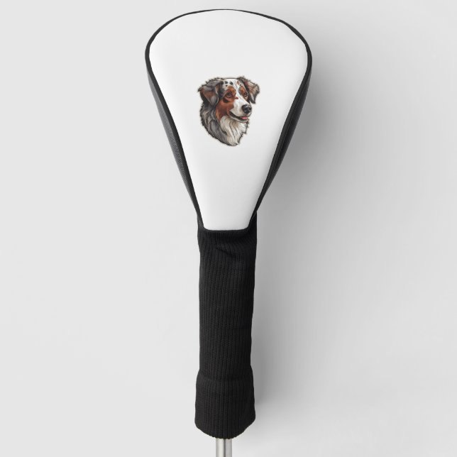 Funda Para Palo De Golf Pastor Australiano Perro 1 (Anverso)