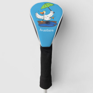 Funda Para Palo De Golf Pato gracioso con personalizado bailarín de paragu