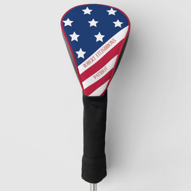 Funda Para Palo De Golf Patriota americano (Anverso)
