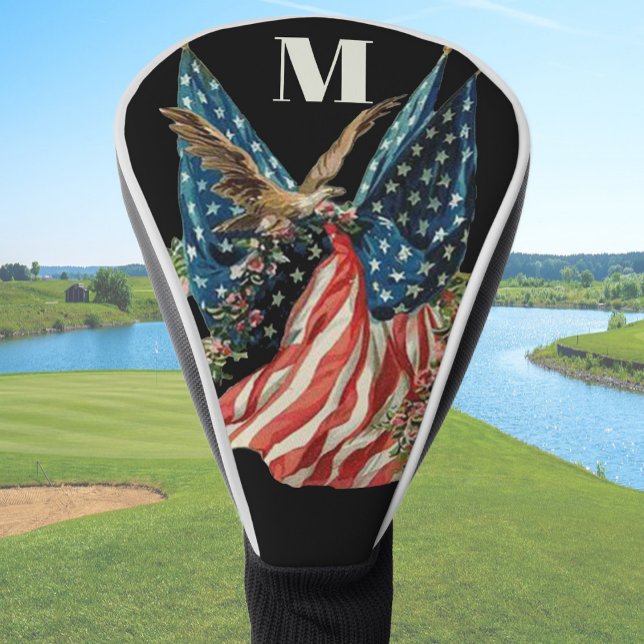 Funda Para Palo De Golf Patriotic US Flag And Eagle American Flag (Subido por el creador)