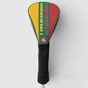 Funda Para Palo De Golf Patriótico espléndido de la bandera de Lituania