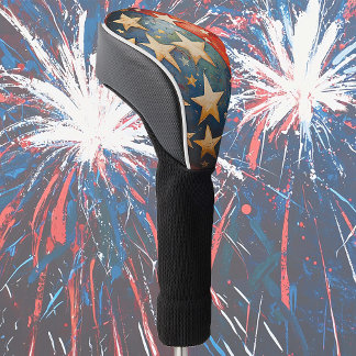 Funda Para Palo De Golf Patriótico rojo blanco y azul