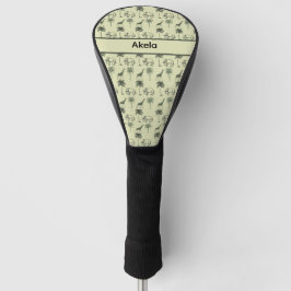 Funda Para Palo De Golf Patrón africano de sabana, personalizado
