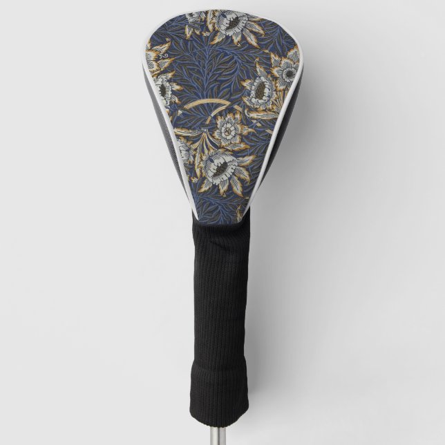 Funda Para Palo De Golf Patrón azul Willow de William Morris Tulip (Anverso)