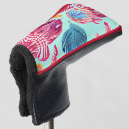 Funda Para Palo De Golf Patrón Boho Feathers