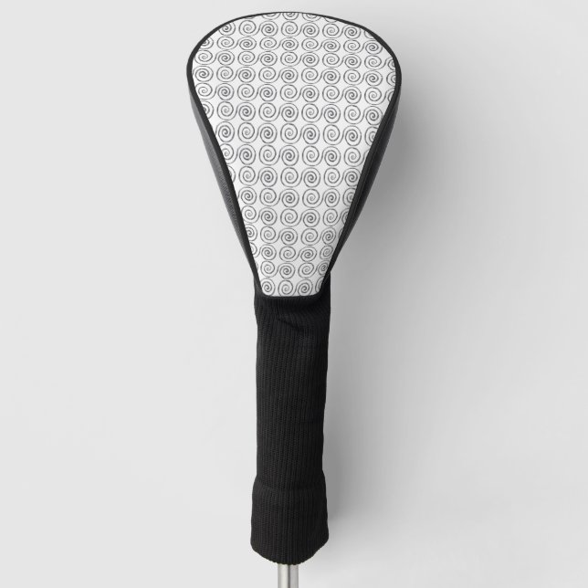 Funda Para Palo De Golf Patrón celta de doble espiral (Anverso)