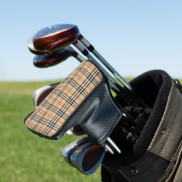 Funda Para Palo De Golf Patrón clásico chic de tartán escocés