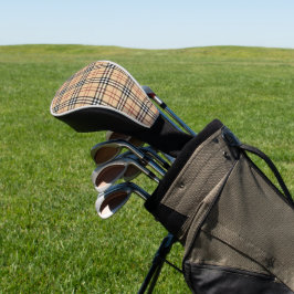 Funda Para Palo De Golf Patrón clásico escocés de tartán chic