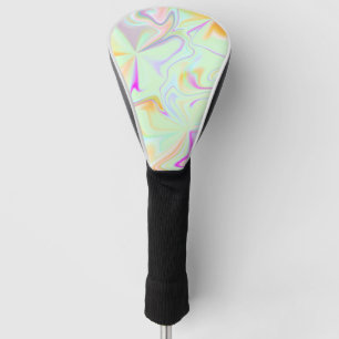 Funda Para Palo De Golf Patrón Colorido Abstracto de Holograma Falso