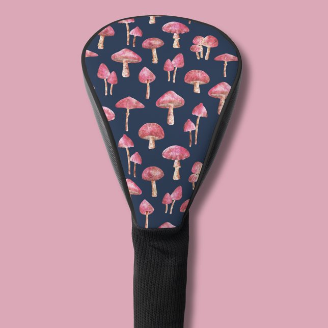 Funda Para Palo De Golf Patrón de acuarela para hongos (Mushroom pattern golf head cover)
