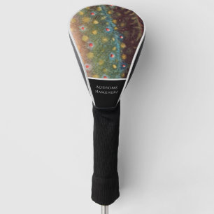 Funda Para Palo De Golf Patrón de acuarela vintage de peces de piel de tru