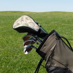 Funda Para Palo De Golf Patrón de árbol de palmas hisbiscus tropical