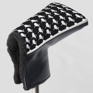 Funda Para Palo De Golf Patrón de ballena de tiburón de la Sombra negra y