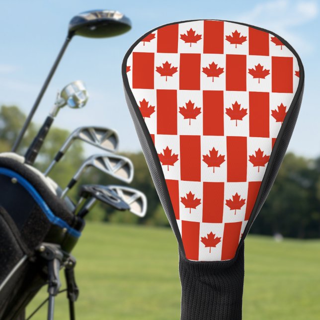 Funda Para Palo De Golf Patrón de bandera canadiense de hoja de arce (Canada Canadian flag pattern golf head cover)