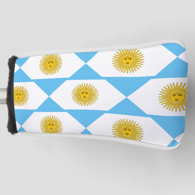 Funda Para Palo De Golf Patrón de bandera de Argentina (Anverso)