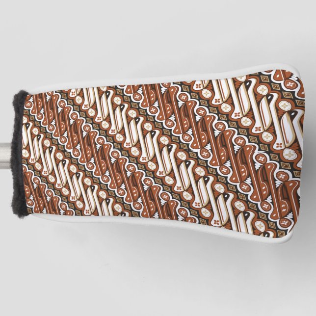 Funda Para Palo De Golf Patrón de batik indonesio  (Anverso)