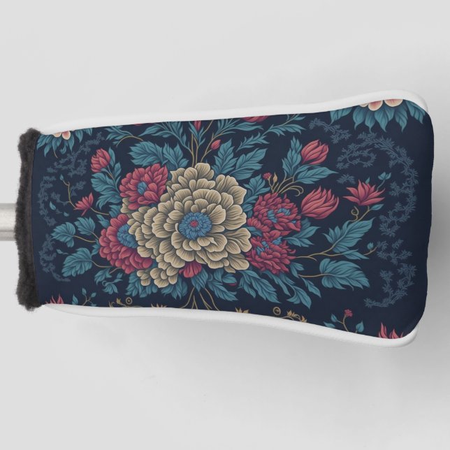 Funda Para Palo De Golf Patrón de bordado mexicano tradicional (Anverso)