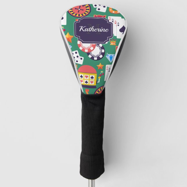 Funda Para Palo De Golf Patrón de Casino (Anverso)