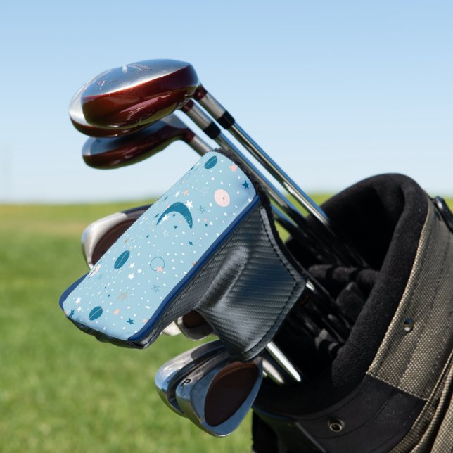 Funda Para Palo De Golf Patrón de cielo azul y espacio (In Situ)