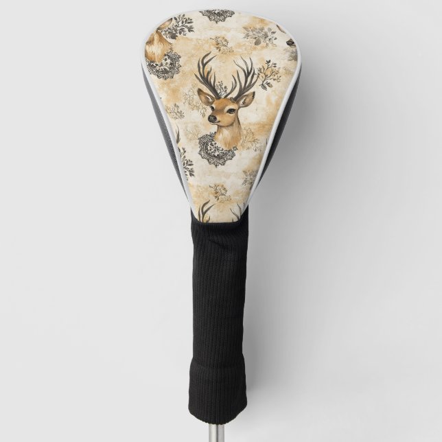 Funda Para Palo De Golf Patrón de Ciervo Bosque Rústico (Anverso)