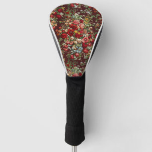 Funda Para Palo De Golf Patrón de cinta floral de rosa victoriana de color