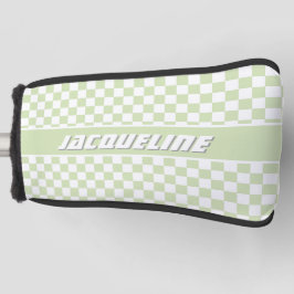 Funda Para Palo De Golf Patrón de cuadros verdes