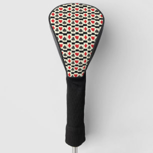 Funda Para Palo De Golf Patrón de Cuarteto de tarjetas de reproducción